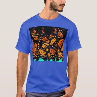 Camiseta Mariposa de monarca verde azul