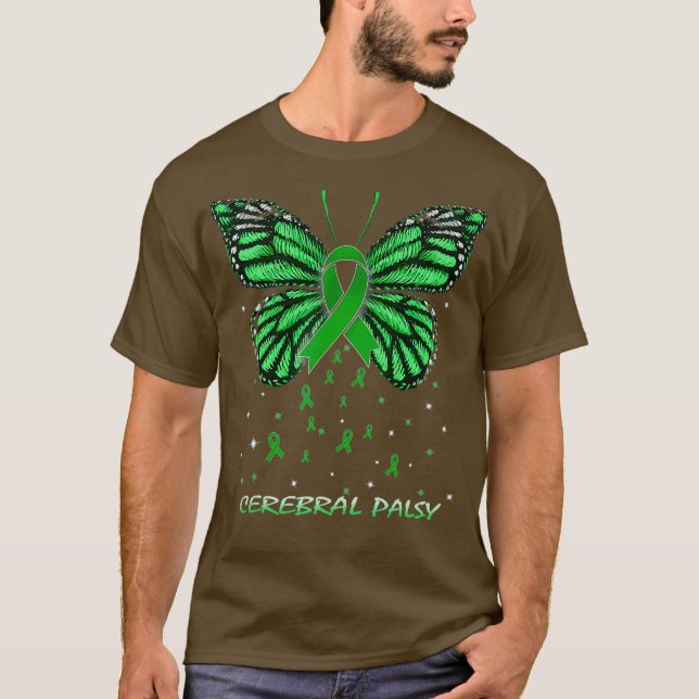 Camiseta Mariposa de parálisis cerebral (Anverso)