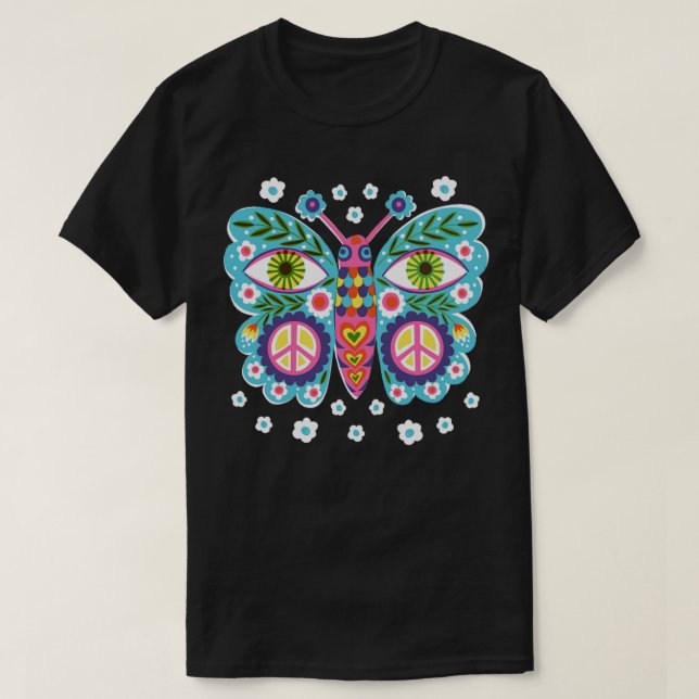 Camiseta Mariposa de paz (Diseño del anverso)