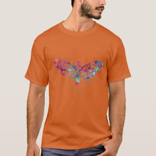 Camiseta Mariposa de pintura acuarela