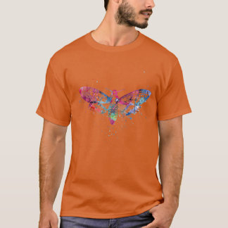 Camiseta Mariposa de pintura acuarela