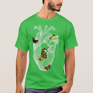 Camiseta Mariposa de Primavera del Corazón por Tobe Fonseca