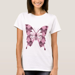 Camiseta Mariposa de primavera rosada de Argyle