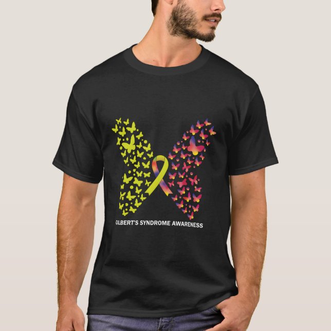 Camiseta Mariposa De Sensibilización Sobre El Síndrome De G (Anverso)