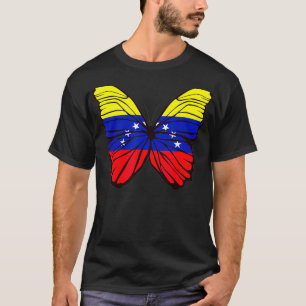 Camiseta Mariposa de verano con bandera de Venezuela