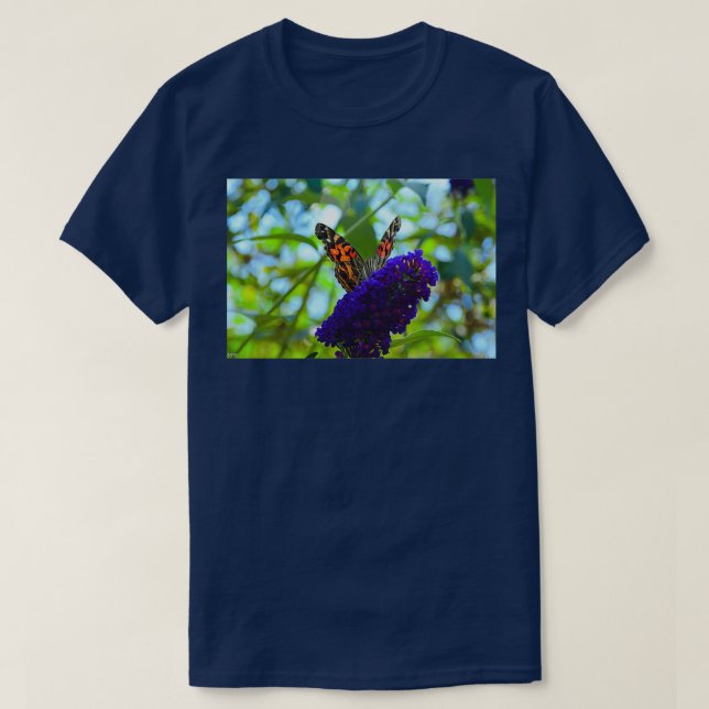 Camiseta Mariposa del Almirante Rojo 8 (Diseño del anverso)