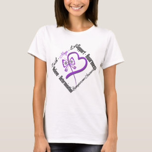 Camiseta Mariposa del amor de la esperanza de la fe de