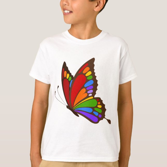 Camiseta Mariposa del arco iris (Anverso)