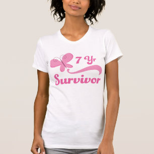 Camiseta Mariposa del cáncer de pecho del superviviente de