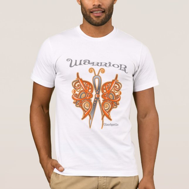 Camiseta Mariposa del Celtic del guerrero 2 del cáncer del (Anverso)