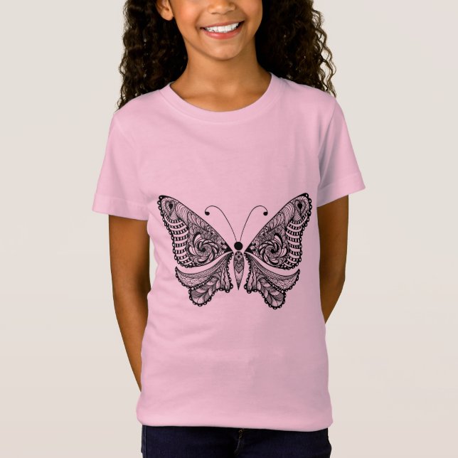 Camiseta Mariposa del estilo (Anverso)