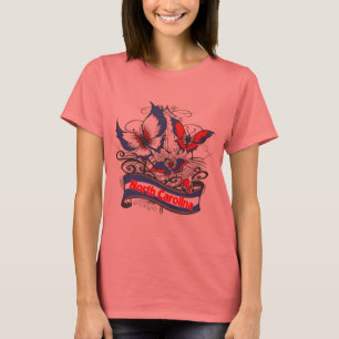 Camiseta Mariposa del patriotismo de Carolina del Norte