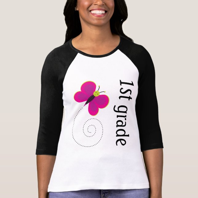 Camiseta Mariposa del primer grado (Anverso)