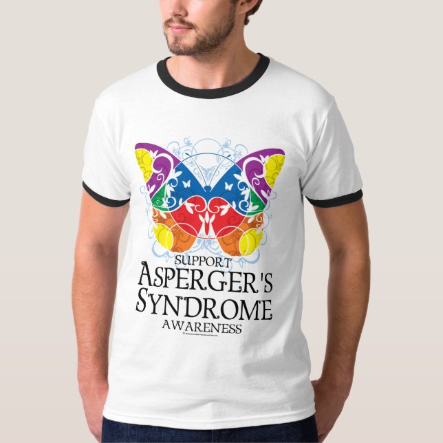 Camiseta Mariposa del síndrome de Asperger (Anverso)