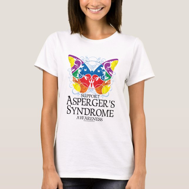 Camiseta Mariposa del síndrome de Asperger (Anverso)