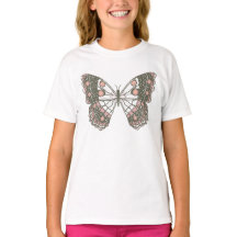 Mariposa Dibujada a Mano para Niñas