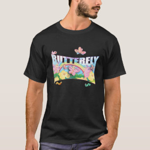Camiseta Mariposa divertida Lover Cute Caterpillar Niños Fi