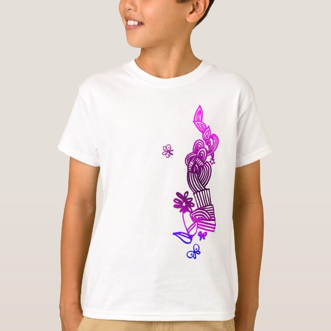 Camiseta Mariposa Doodle T-Shirt (Anverso)