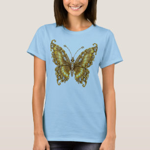 Camiseta Mariposa Dorada – Lujo Belleza & Transformación