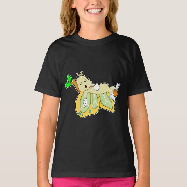 Camiseta Mariposa durmiendo (Anverso)