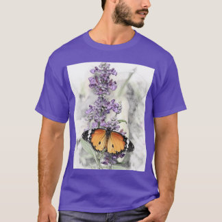 Camiseta Mariposa en flor 1