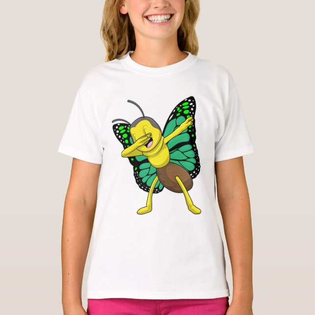 Camiseta Mariposa en Hip Hop Dance Dab (Anverso)