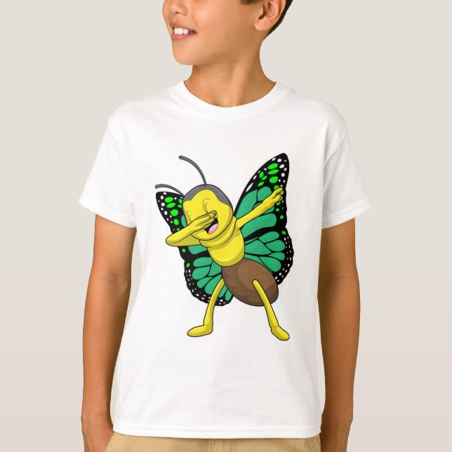 Camiseta Mariposa en Hip Hop Dance Dab (Anverso)