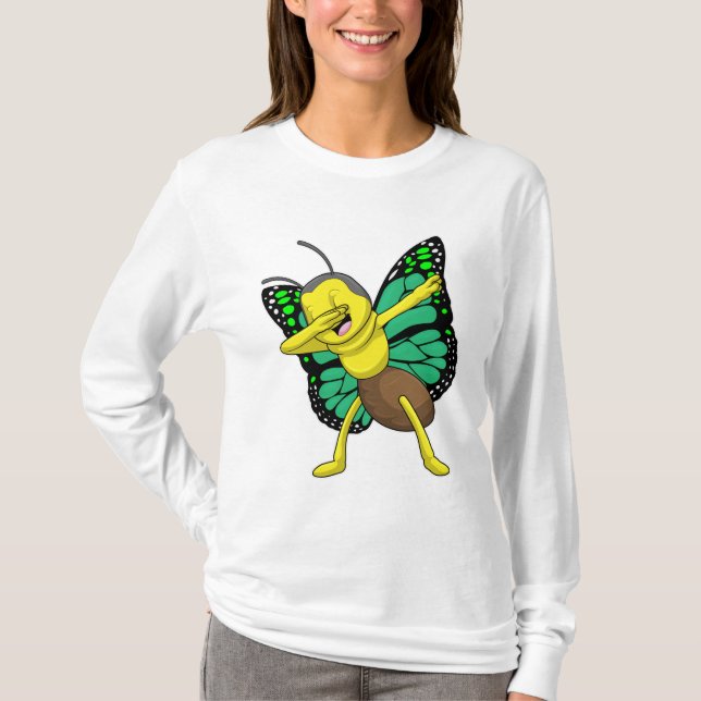 Camiseta Mariposa en Hip Hop Dance Dab (Anverso)