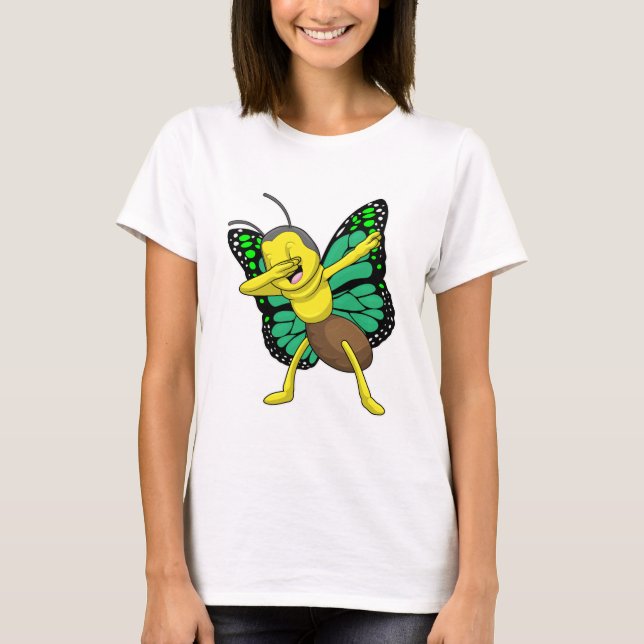 Camiseta Mariposa en Hip Hop Dance Dab (Anverso)