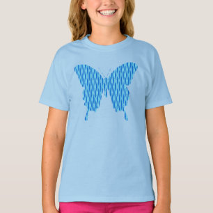 Camiseta Mariposa en la impresión abstracta - sombras del