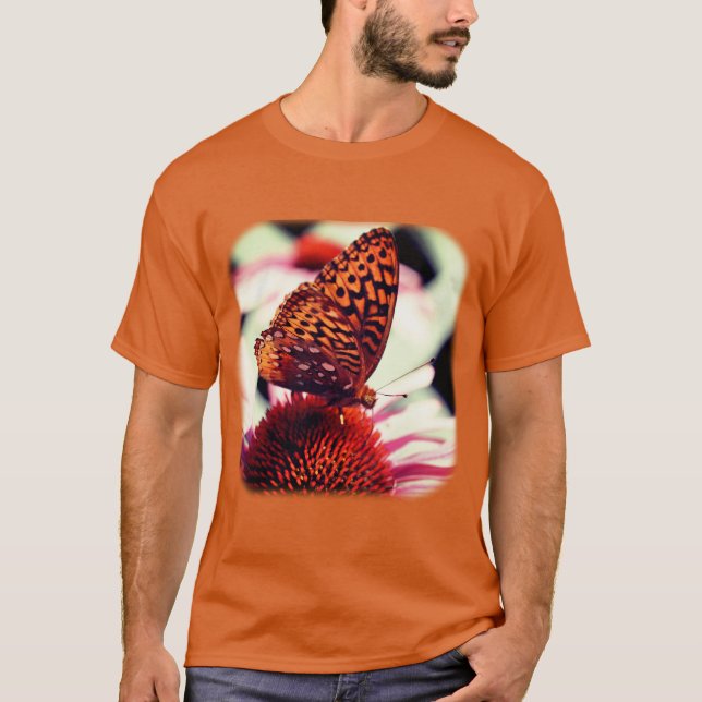 Camiseta Mariposa En La Naturaleza De La Conflor (Anverso)