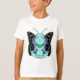 Camiseta Mariposa en las piernas de streaming de yoga