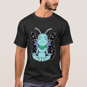 Camiseta Mariposa en las piernas de streaming de yoga