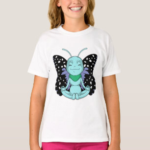 Camiseta Mariposa en las piernas de streaming de yoga