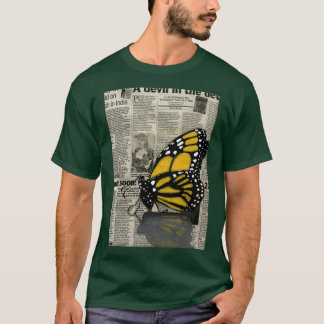 Camiseta Mariposa en mi periódico