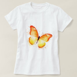 Camiseta Mariposa en naranja