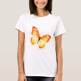 Camiseta Mariposa en naranja