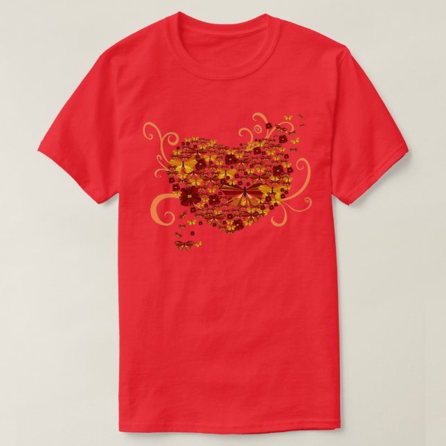 Camiseta mariposa encantadora 2 (Diseño del anverso)