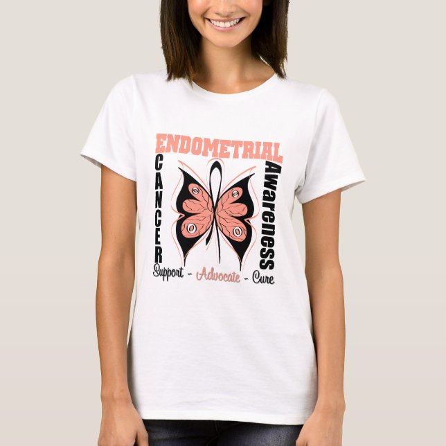 Camiseta Mariposa endometrial de la conciencia (Anverso)