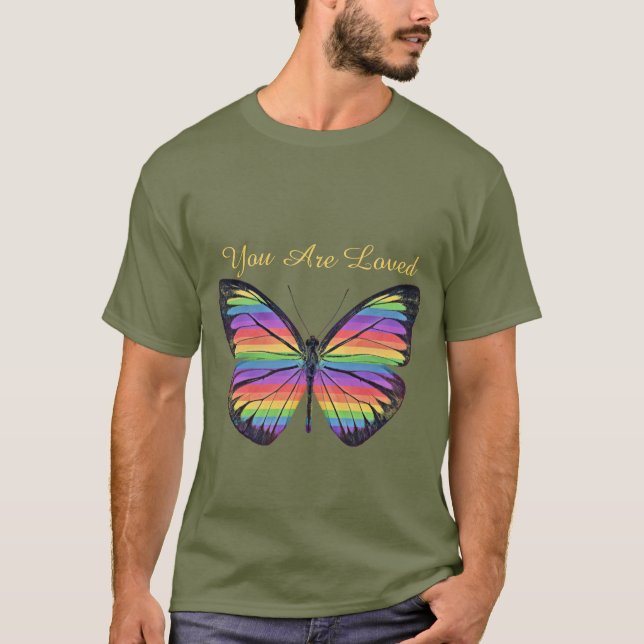 Camiseta Mariposa Eres Amada (Anverso)