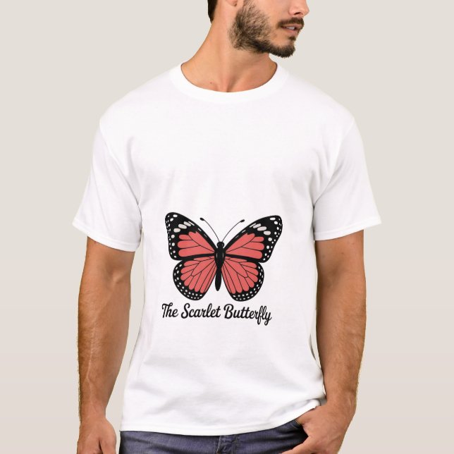 Camiseta Mariposa escarlata (Anverso)