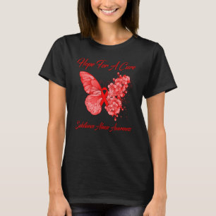 Camiseta Mariposa Esperanza De Un Aviso De Abuso De Sustanc