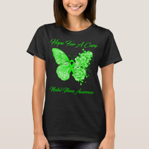 Camiseta Mariposa Esperanza De Una Conciencia De Las Enferm