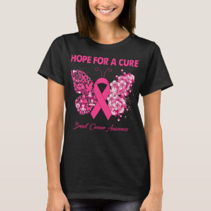 Camiseta Mariposa Esperanza Por Un Guerrero Del Cáncer De M