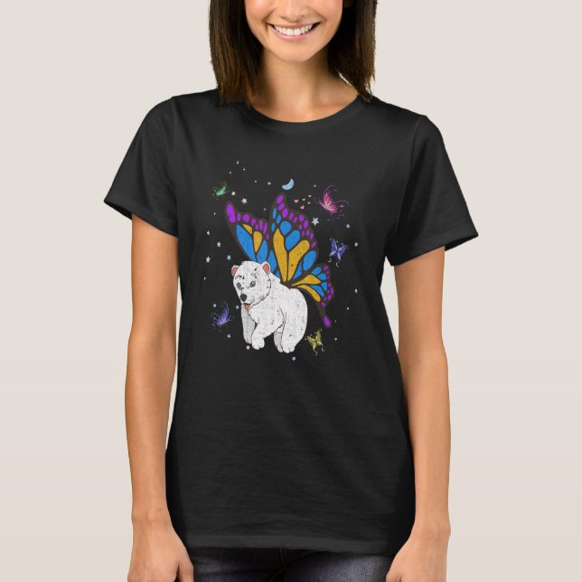 Camiseta Mariposa Fantasía Magia Zoológico Ártico Animal Po (Anverso)
