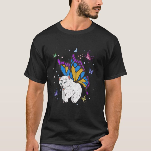 Camiseta Mariposa Fantasía Magia Zoológico Ártico Animal Po (Anverso)