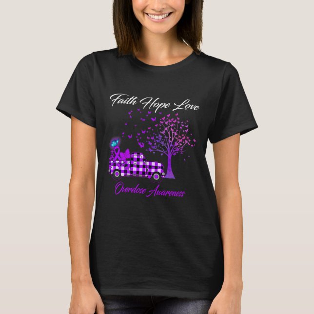 Camiseta Mariposa Fe Esperanza Amor Sobredosis Conciencia 1 (Anverso)