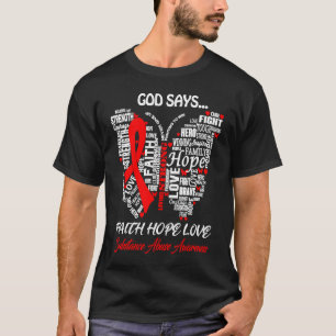 Camiseta Mariposa Fe Esperanza Amor Sustancia Awarenes