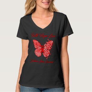 Camiseta Mariposa Fe Esperanza Amor Sustancia Awarenes