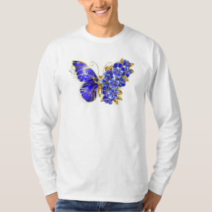 Camiseta Mariposa Flor Zafiro